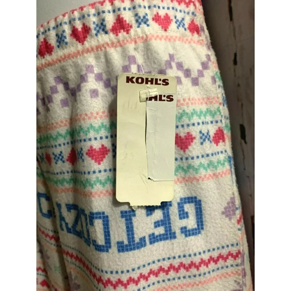 SO Girls Micro Fleece Pajama Pants Size 4 Multicolor